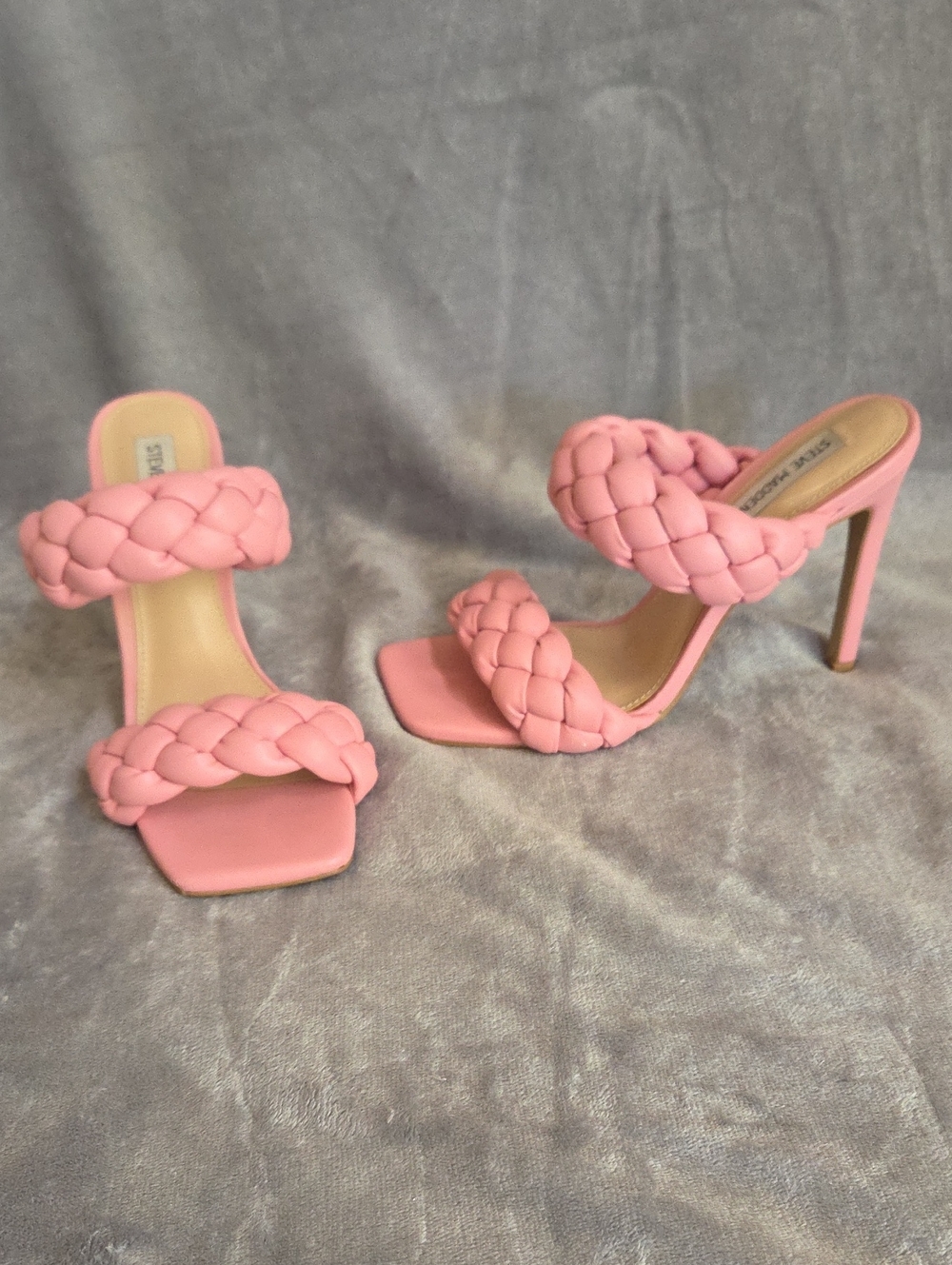 Steve Madden Kenley Braided Strap Heeled Sandals